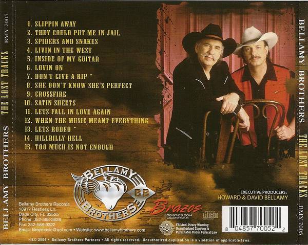The Bellamy Brothers The Lost Tracks : Back